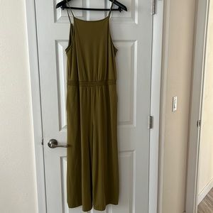 Olive colored tank style top romper